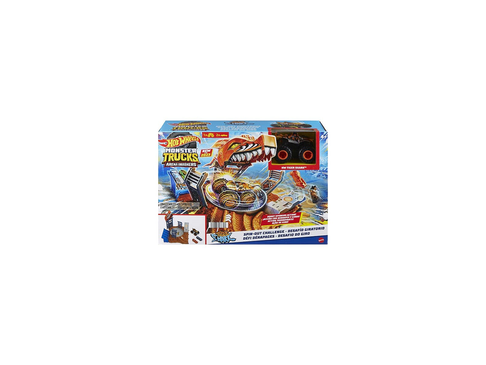 Hot Wheels Set Trucks Arena Smashers Tiger Shark HNB93