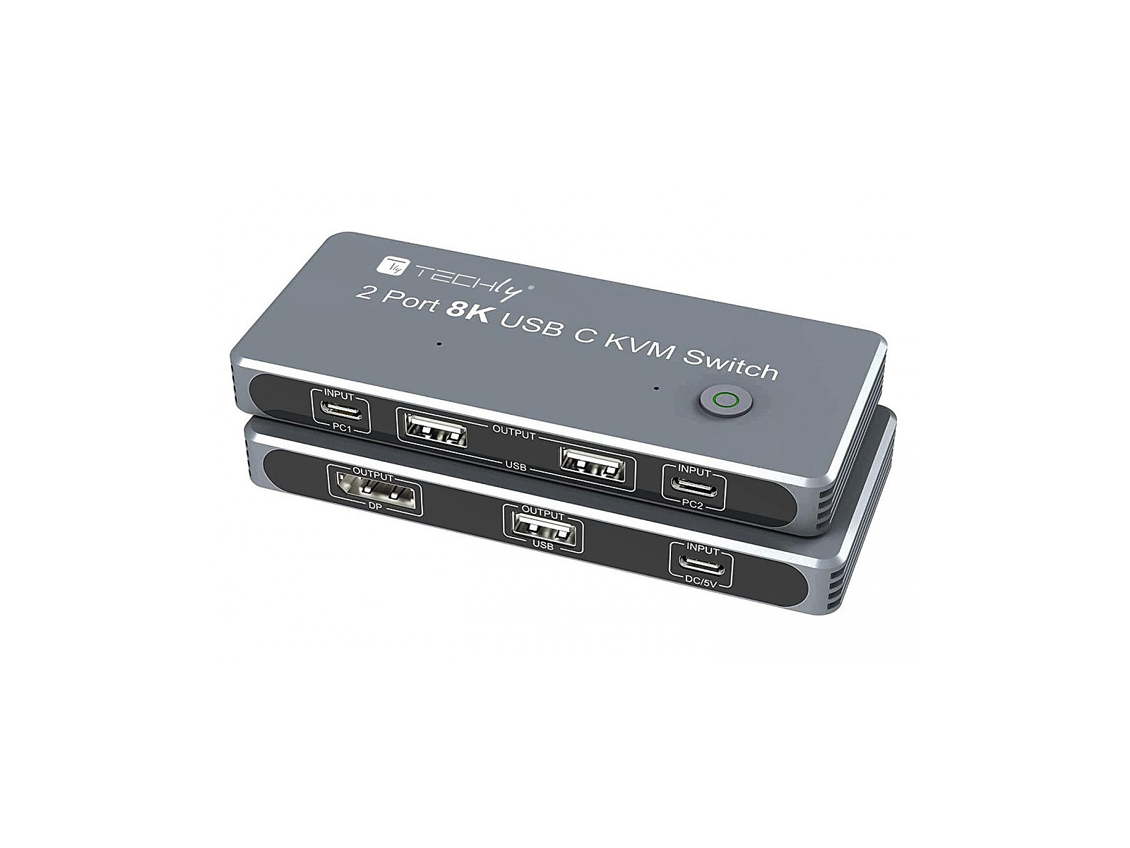 Techly KVM USB-C Switch 8K DisplayPort (365528)