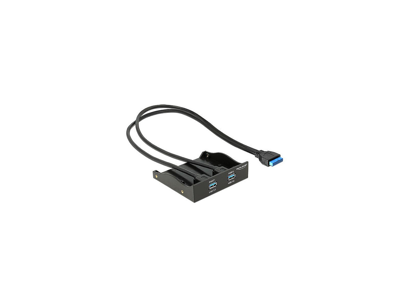 Delock USB 3.0 Front Panel 2-Port with internal 19 pin USB 3.0 PIN (61896)