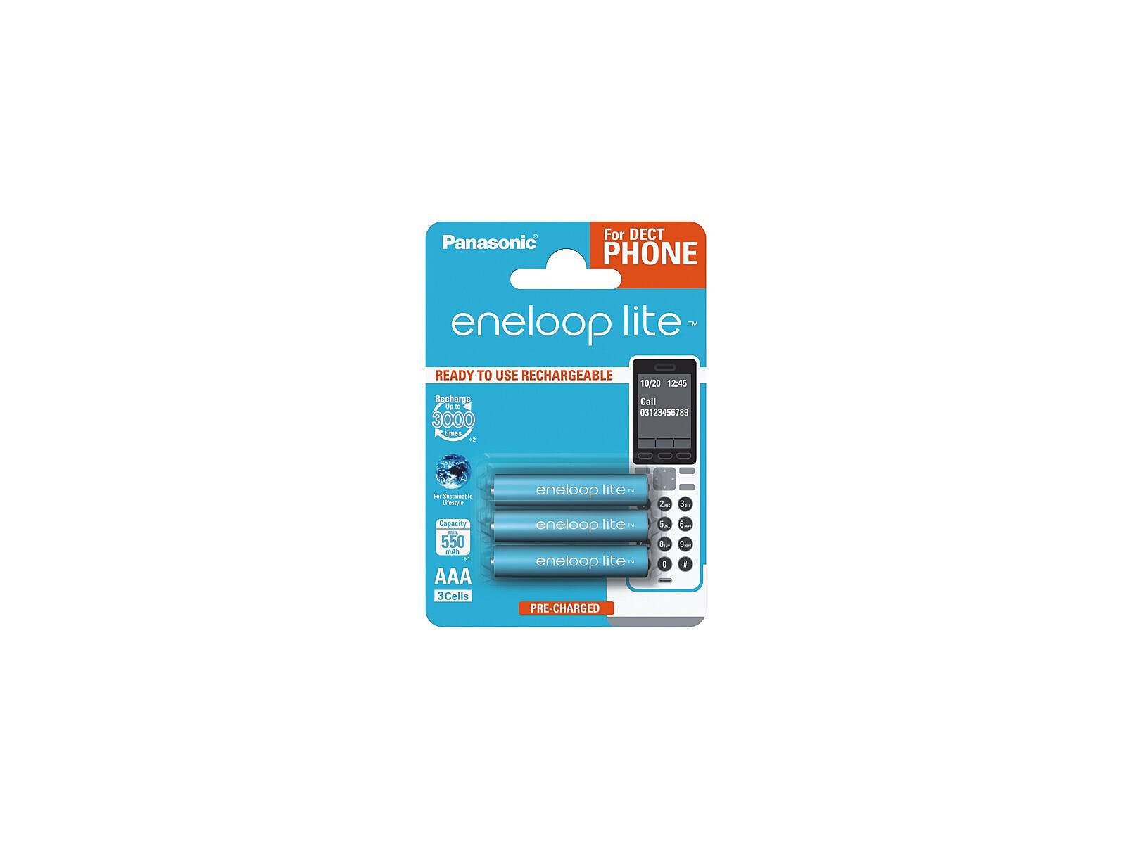 Buy eneloop eneloop lite DECT HR03 AAA battery (rechargeable) NiMH 550 1.2  V 2 pc(s)