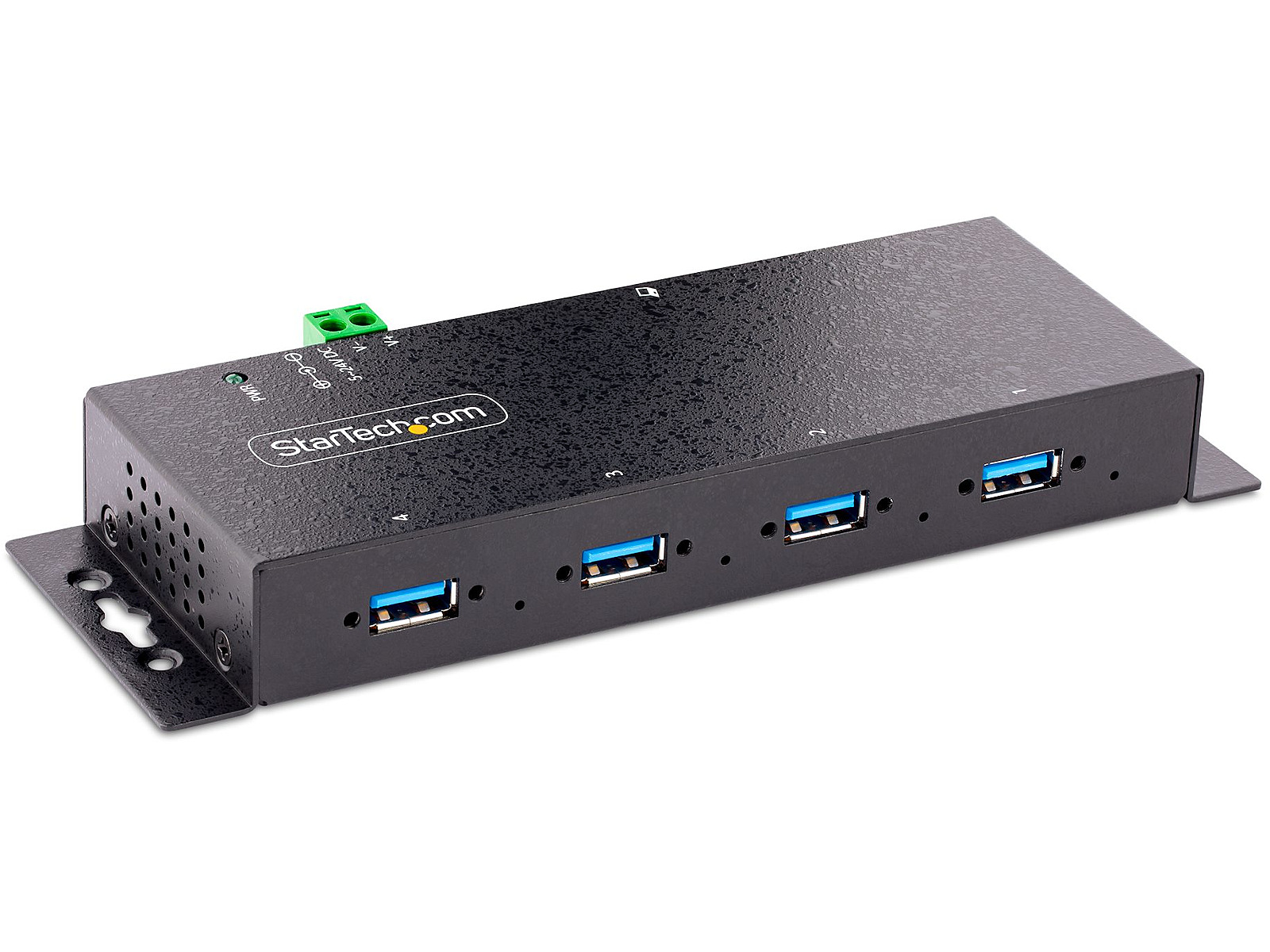 4-Port Industrial USB 3.0 5Gbps Hub - Rugged USB Hub w/ ESD and Surge  Protection - DIN/Wall/Desk Mountable USB-A Hub - USB Expander w/Locking  Ports