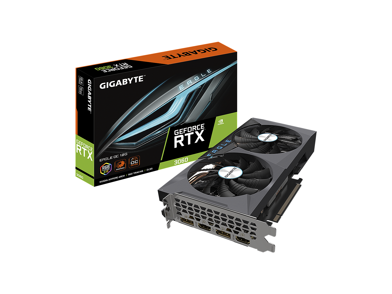 Gigabyte GeForce RTX 3060, 12GB GDDR6, Eagle OC rev. 2.0 (LHR) (GV