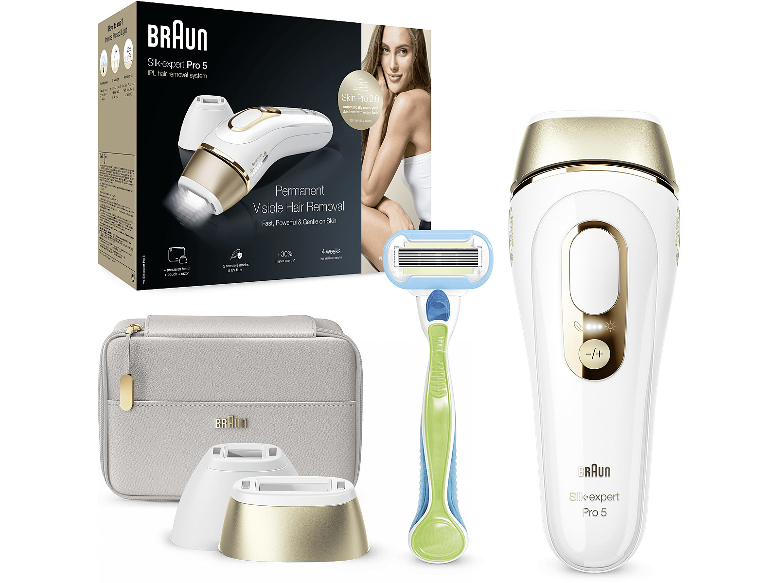 Braun PL3233 Silk-Expert Pro 3 IPL Hair Removal Device Silver