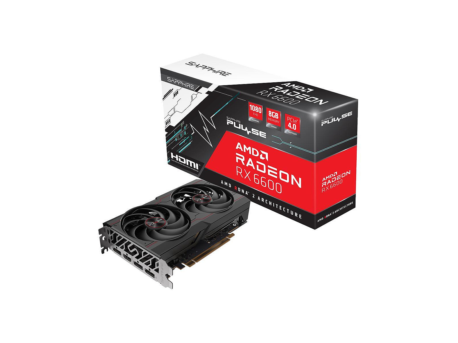 Sapphire Radeon RX 6600, 8GB GDDR6, PULSE (11310-01-20G)