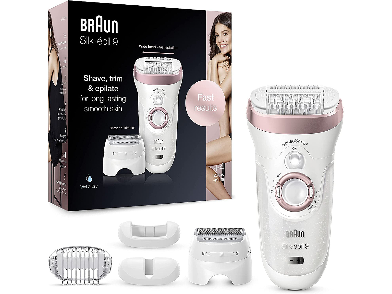 Braun Silk-épil 9 9-855 Epilator for Women for Long-Lasting Hair