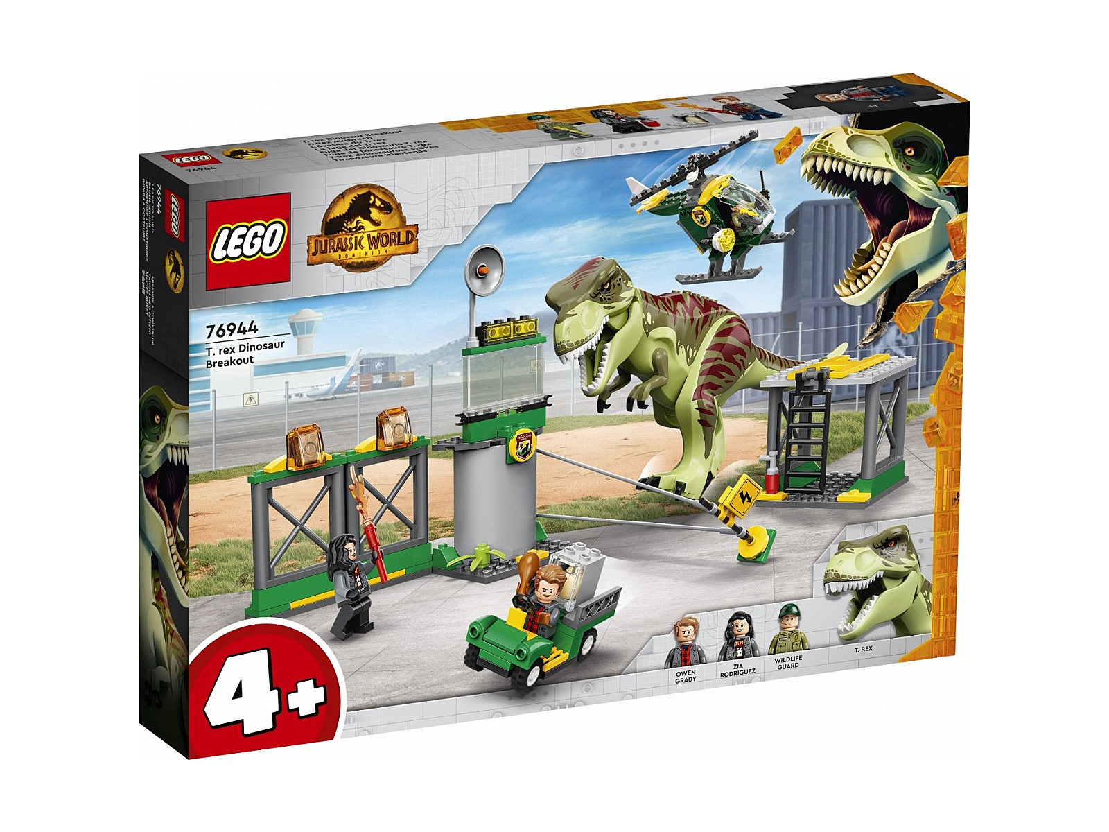 Lego Blocks Jurassic World 76944 T Rex Dinosaur Breakout 76944 4832