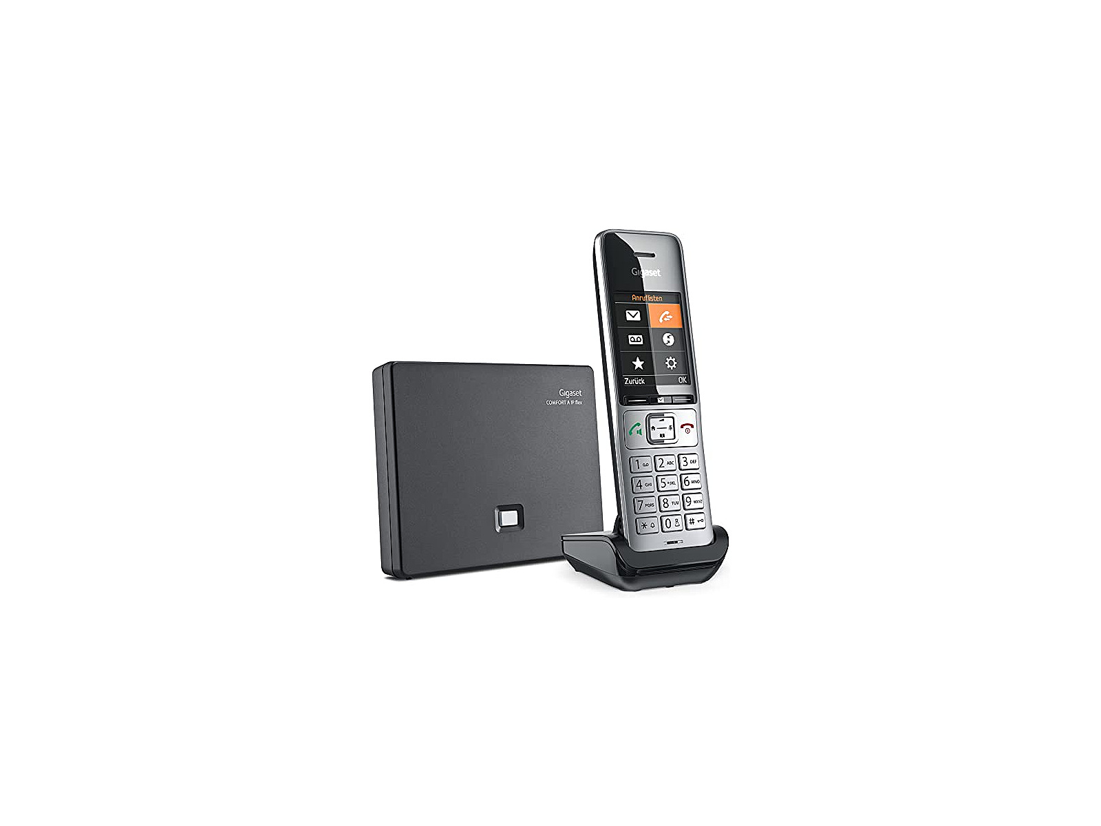 Gigaset COMFORT 500A IP Flex, VoIP Phone (silver/black) (S30852-H3033-B101)