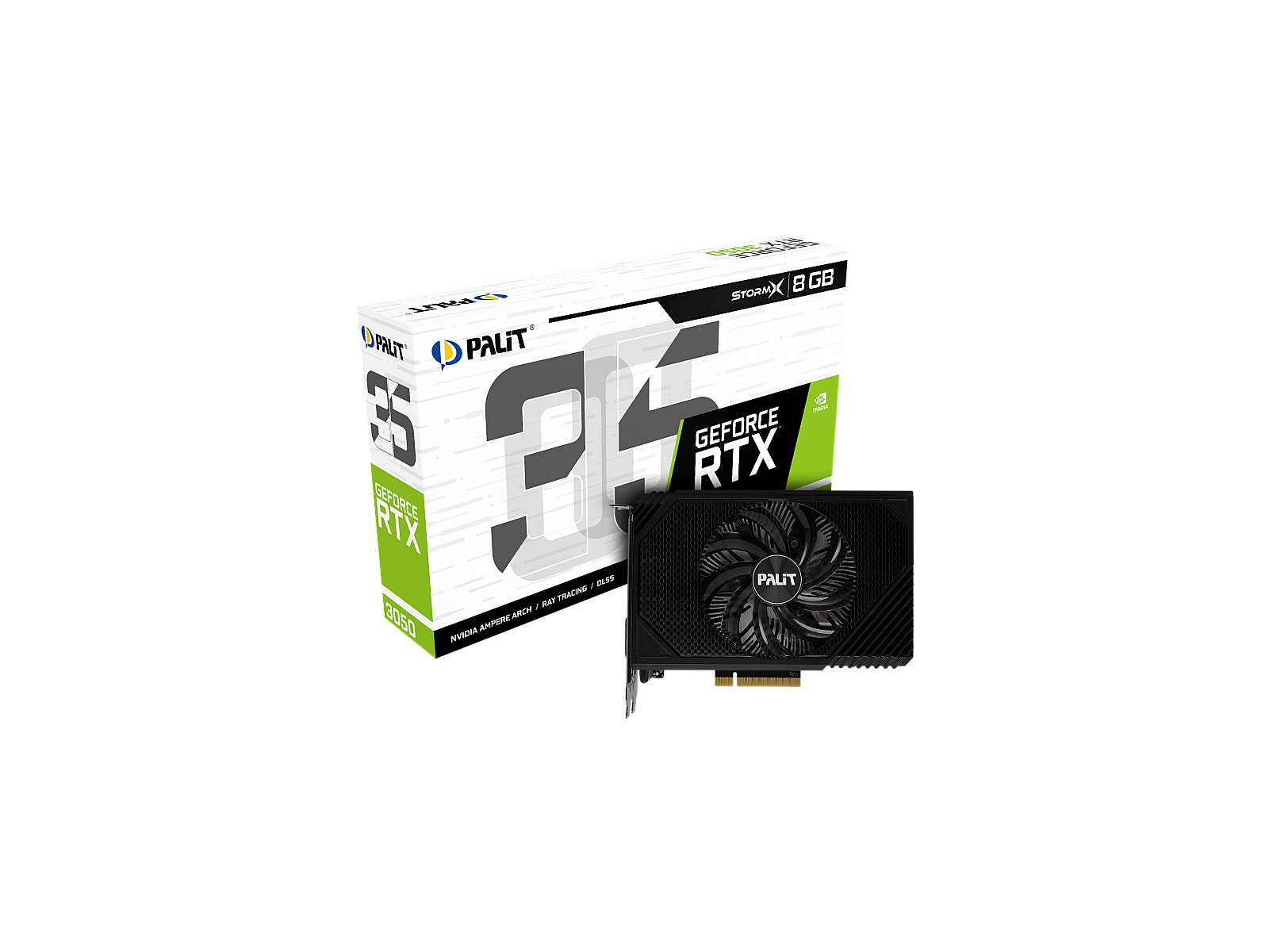 Palit GeForce RTX 3050, 8GB GDDR6, StormX (NE63050018P1-1070F)