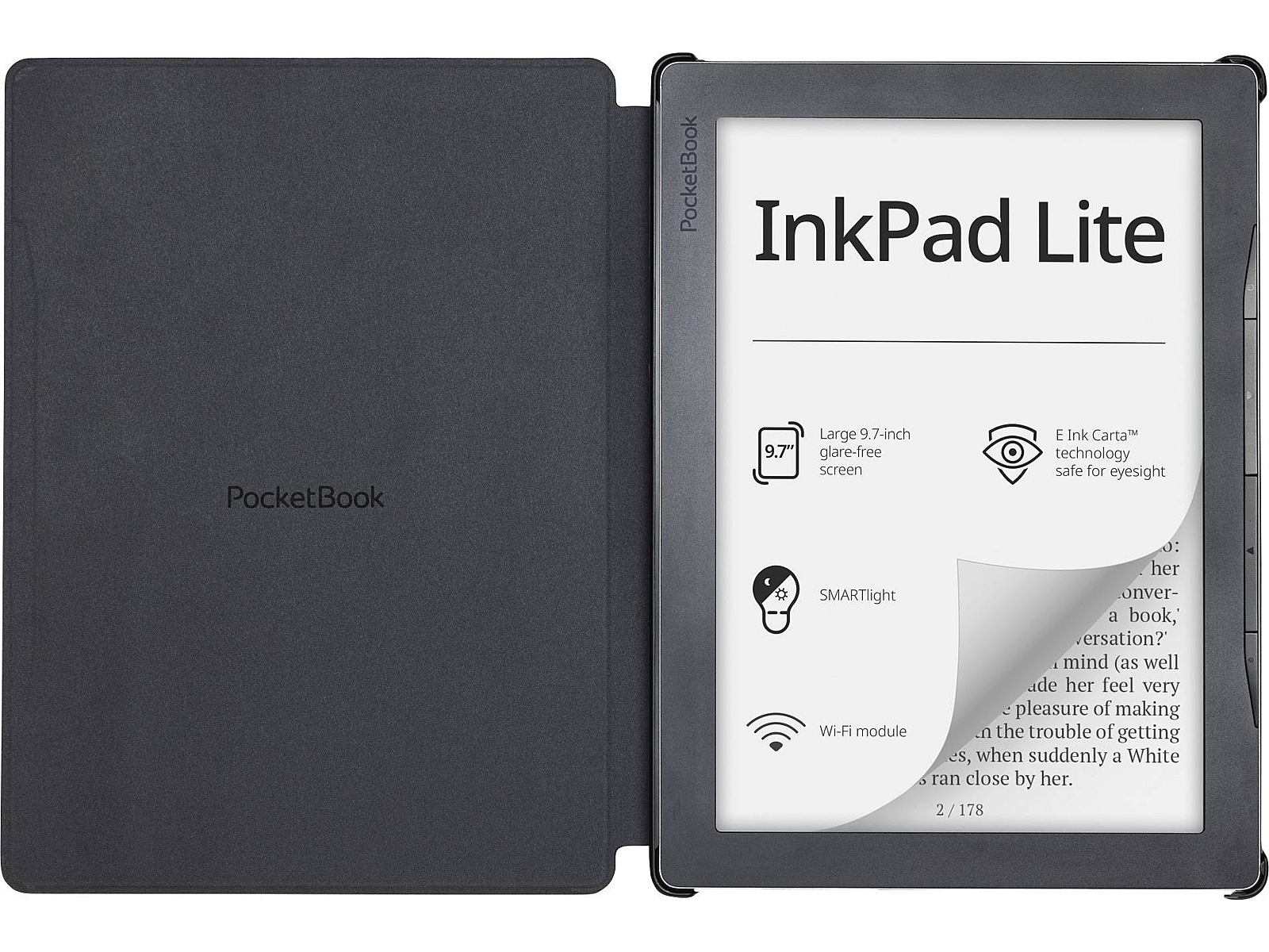 PocketBook InkPad Lite Shell, Black (HN-SL-PU-970-BK-WW)