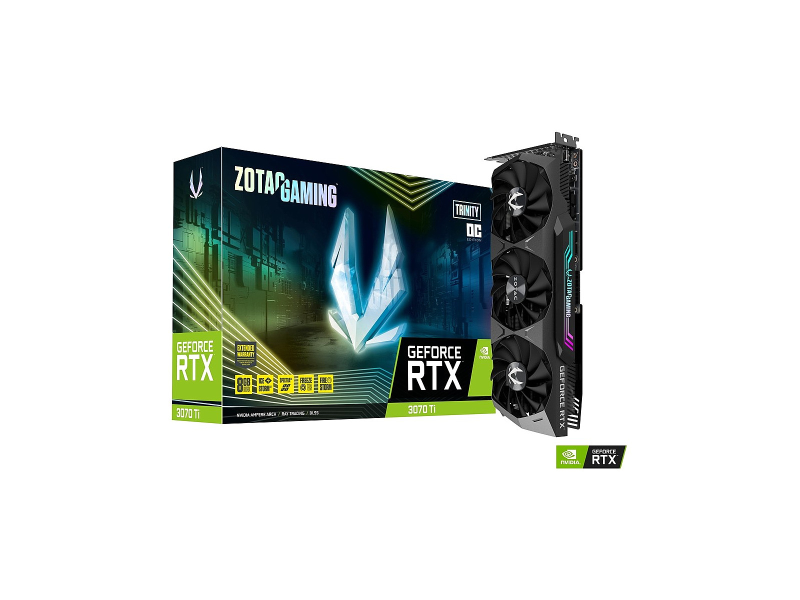 Zotac GeForce RTX 3070 Ti 8GB GDDR6X Trinity OC ZT A30710J 10P