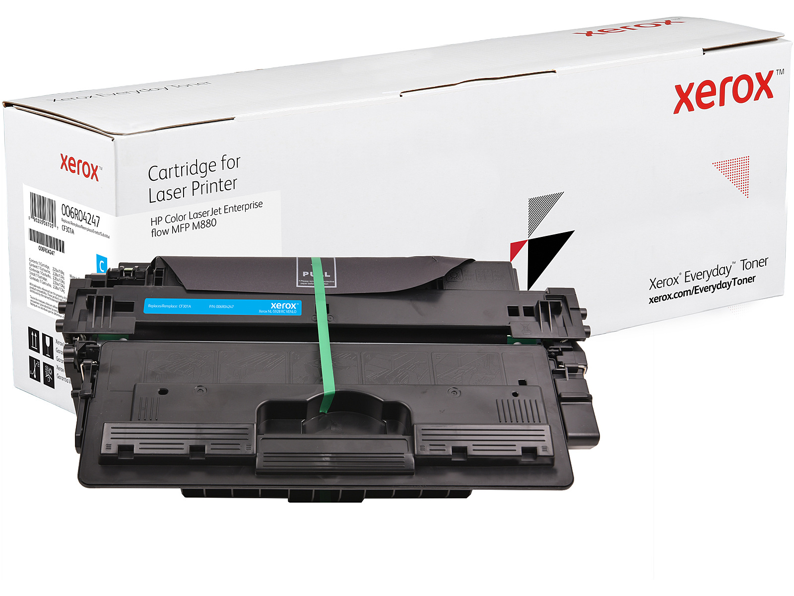 Xerox EVERYDAY TONER CYAN CARTRIDGE EQUIVALENT TO HP CF301A (HP 827A  (006R04247)