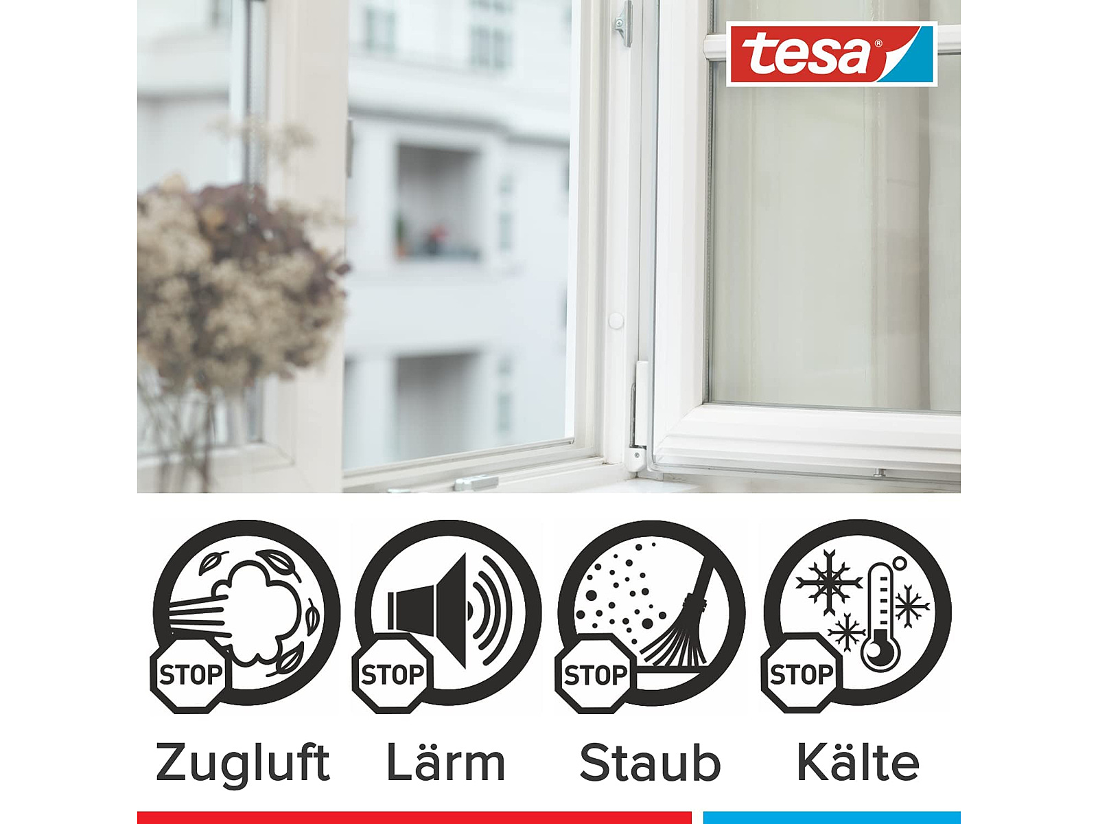 Tesa tesamoll Thermo Cover, window insulating film, insulation