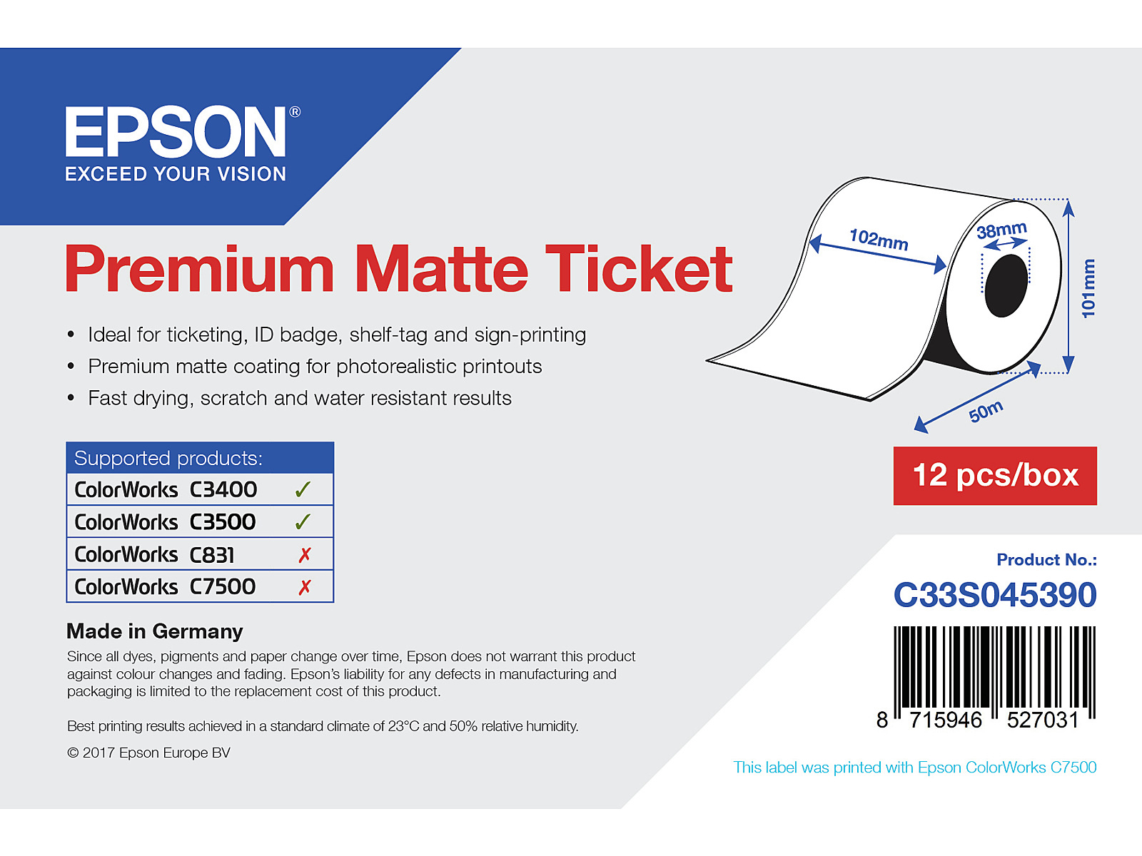 Epson Matte бумага для чего. Тип бумаги Epson Matte.