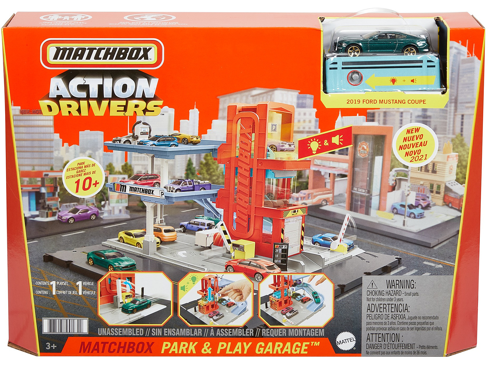 Mattel Playset Matchbox Action Drivers Police Station (HHW22)