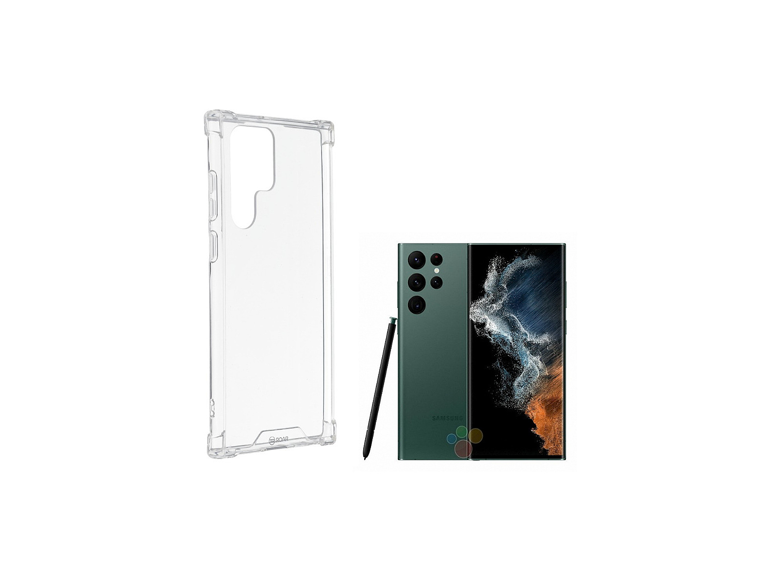 Roar Armor Gel Premium Protected back cover case for Samsung Galaxy S22  Ultra 5G Transparent (RO-ARM-S-S22ULCL)
