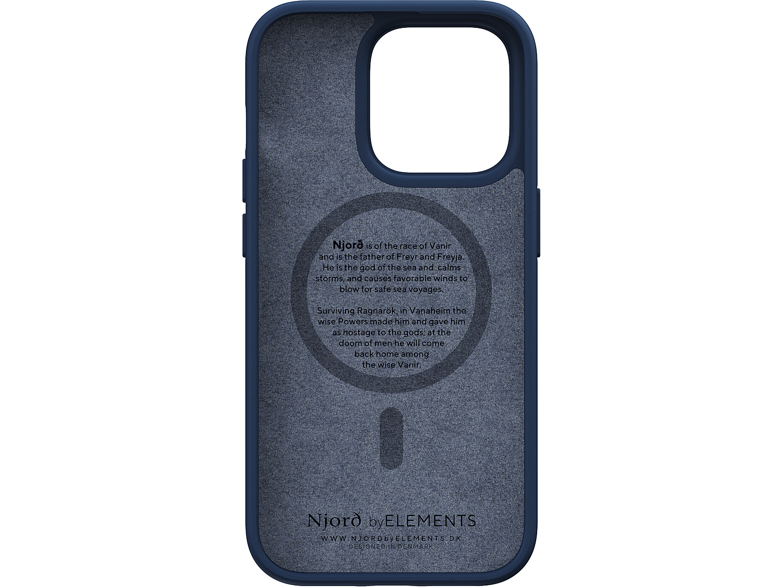 Mocco Lens Leather Back for Apple iPhone 12 Pro Blue - Phone cases