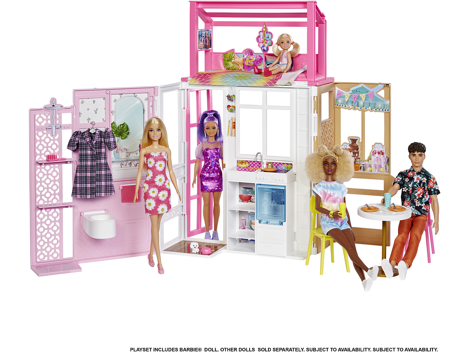 Best Buy: Barbie Dollhouse with Doll and Puppy HCD48